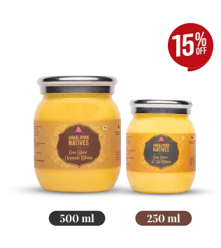 Combo of Organic Cow Bilona & A2 Gir Cow Bilona Ghee