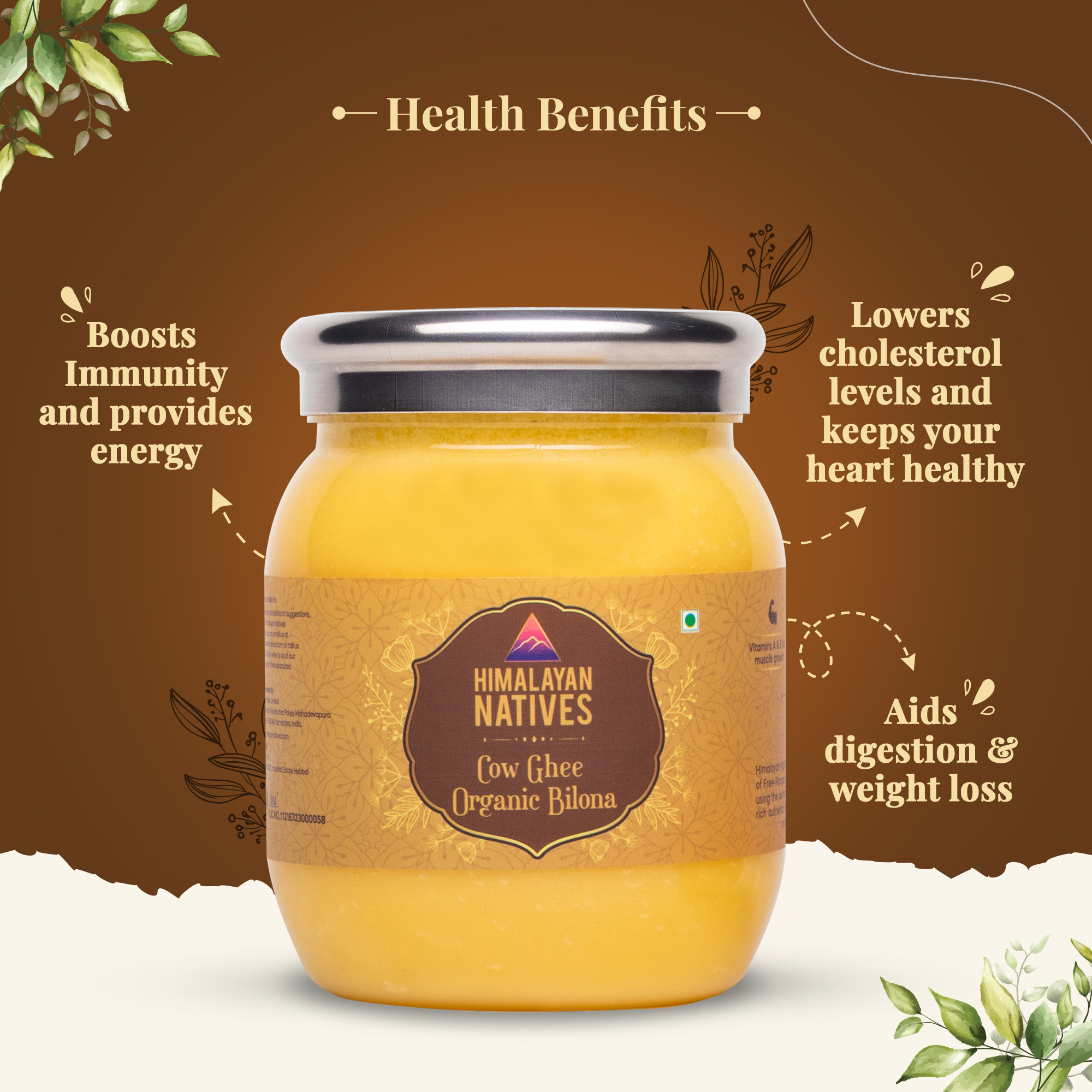 Health Benefits - Organic Cow Bilona Ghee