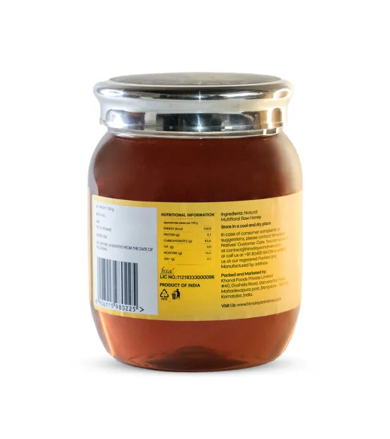 Product Specification - Multifloral Raw Honey
